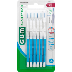 GUM Bi-direction mezizubní kartáčky ISO 2 (0,9mm), 6ks