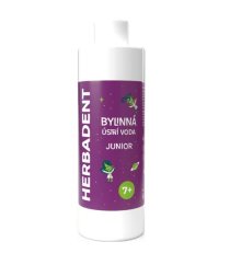 Herbadent JUNIOR Bylinná ústní voda SPEARMINT bez fluoridu, 240 ml
