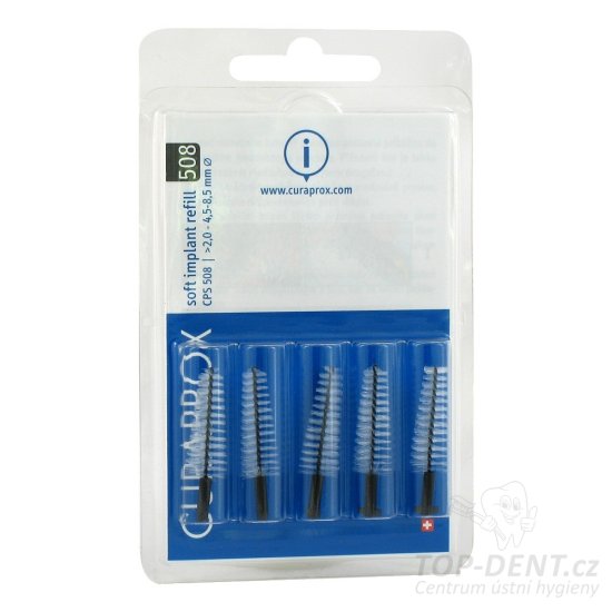 Curaprox CPS 508 Soft Implant mezizubní kartáčky, 5ks