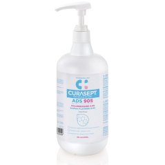 Curasept ADS 905 ústna voda (0,05% CHX / fluorid 0,05%) + pumpička, 900ml