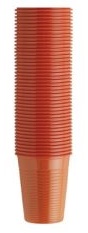 Dopla plastové kelímky (oranžové) 200ml, 100ks