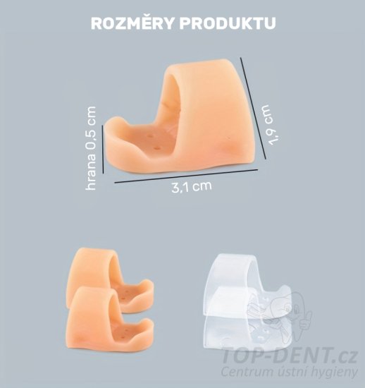 Gelový chránič bříška prstu nohy, 2 ks (tělový)