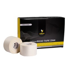 yellow RIGID TAPE Pevný športový biely tejp, 3,8 cm x 9,1 m (6 ks)