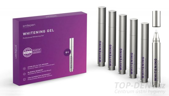 Smilepen Whitening Gel sada bělicích gelových per (6x5ml), 6ks