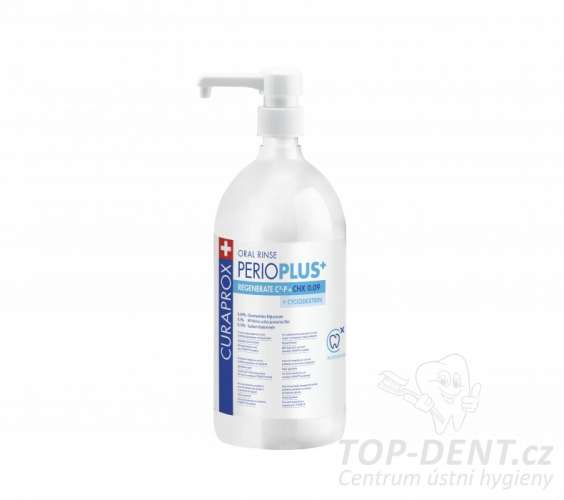 Curaprox Perio Plus+ Regenerate ústní voda (0,09% CHX), 900 ml