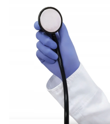 Zarys easyCARE vyšetřovací nitrilové rukavice S (6-7) modré, 100ks