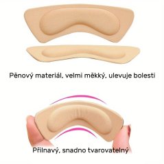 Měkká výstelka do bot - béžová, 2 ks