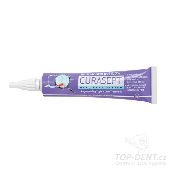 Curasept Regenerating gel s kys. hyaluronovou (CHX 0,5%), 30ml