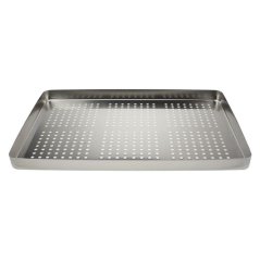PURE perforovaný tác na sterilizaci nástrojů (nerez) 284x183x17 mm, 1ks