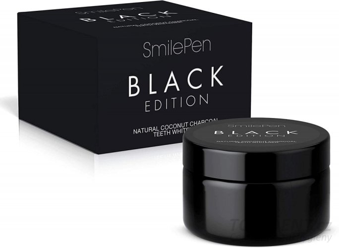 Smilepen Black Edition bělicí práškový pudr na zuby, 20g