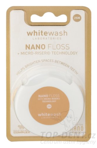 Whitewash Nano Range Micro Riser bělící zubní nit, 25m
