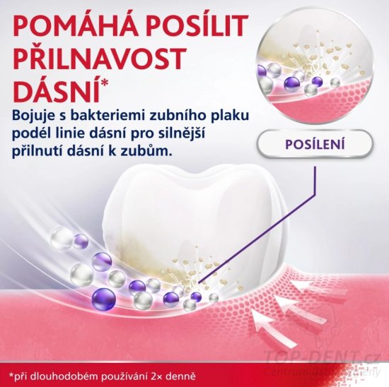 Parodontax Whitening Posilnenie a ochrana ďasien zubná pasta s kys. hyalurónovú 75ml