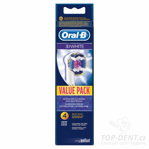 Oral-B 3D White EB 18-4 náhradní kartáčky, 4ks
