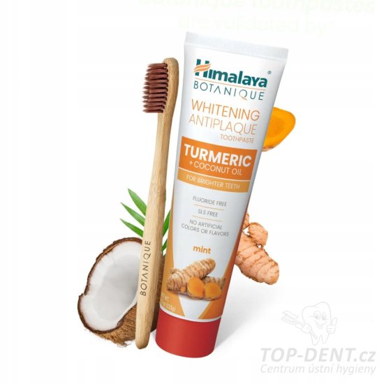 Himalaya Botanique Curcuma zubní pasta kurkuma a kokosový olej, 75ml