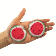 Chladivé/hrejivé vankúšiky okrúhle, 2 ks (melón)