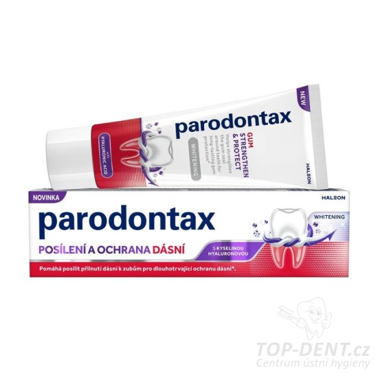 Parodontax Whitening Posilnenie a ochrana ďasien zubná pasta s kys. hyalurónovú 75ml