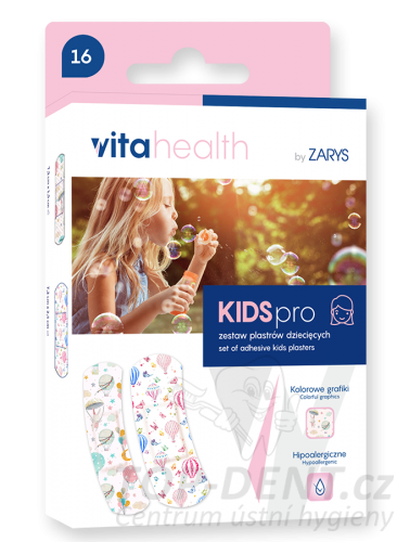 Sada dětských náplastí VitaHealth KIDS motiv pro dívky (16 ks)