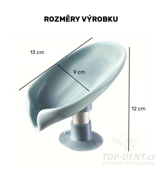 Držák na tuhé mýdlo, 1 ks (šedý)