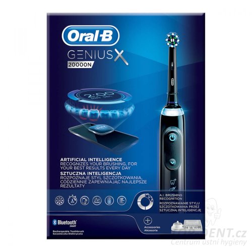 Oral-B Genius X 20000N Black elektrický zubní kartáček