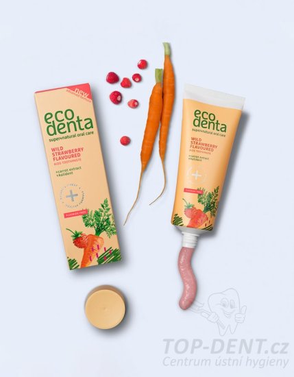 Ecodenta dětská zubní pasta s vůní lesních jahod, 75ml