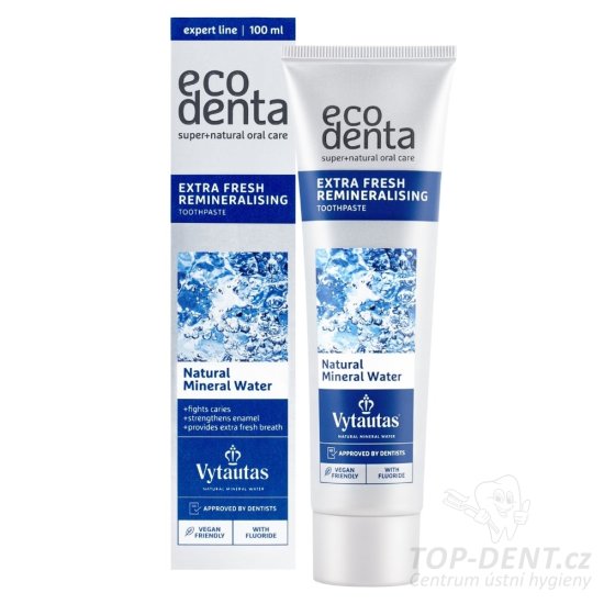 ECODENTA Extra Fresh Remineralising zubní pasta s minerální vodou, 100ml