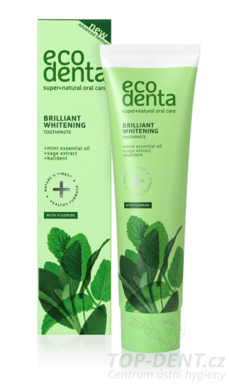 ECODENTA Brilliant Whitening bělící zubní pasta, 100ml