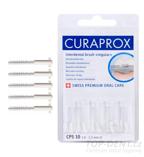 Curaprox CPS 10 Regular REFILL medzizubné kefky, 5ks (blister)