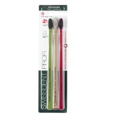 Swissdent Colours zubní kartáčky FESTIVE 3v1 (soft-medium), 3ks