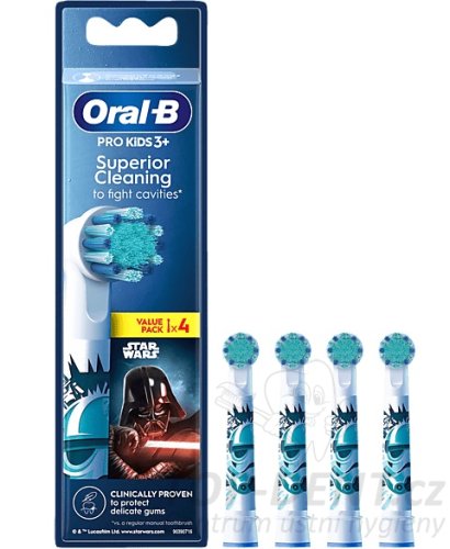 Oral-B Kids PRO EB10S-4 Superior Cleaning náhradní hlavice StarWars, 4ks