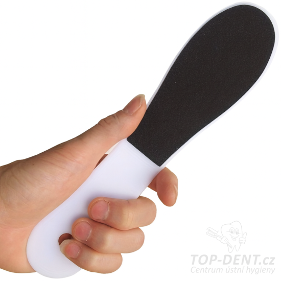 Pilník na kůži oboustranný, 1ks (bílý)