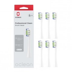 Oclean náhradná hlavica Professional Clean, 6 ks (biele)