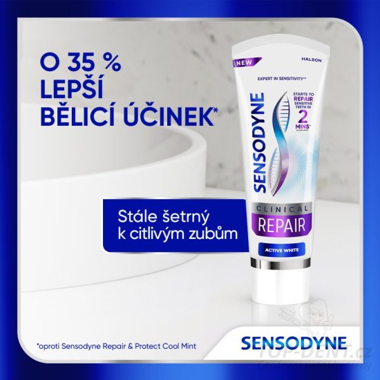 Sensodyne Clinical Repair Active White zubní pasta, 75ml