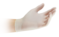 Cranberry Zense Latex vyšetřovací latexové rukavice M (7-8) bez pudru, 100ks