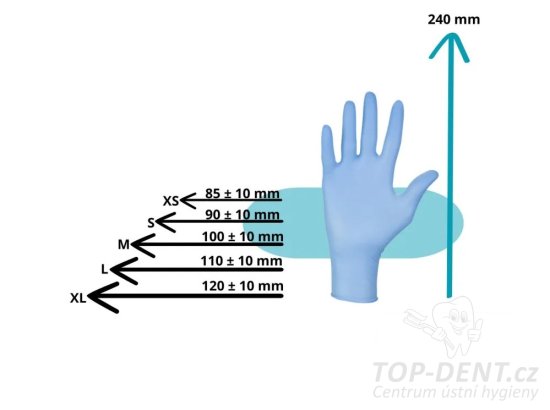 MERCATOR Dermagel Coated latexové vyšetřovací rukavice M (7-8), bílé, 100ks