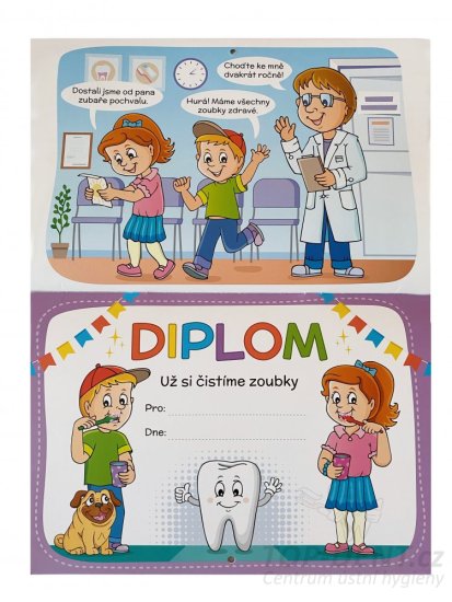 Motivační kalendář se samolepkami - Už si čistíme zoubky