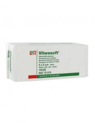 LR Vliwasoft kompresy z netkané textilie 5x5 cm (nesterilní), 100ks