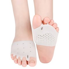 Gelový oddělovač prstů a chránič (bílý), pár