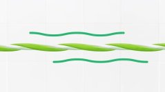 GUM Twisted Floss krútená zubná niť (voskovaná), 3,6m
