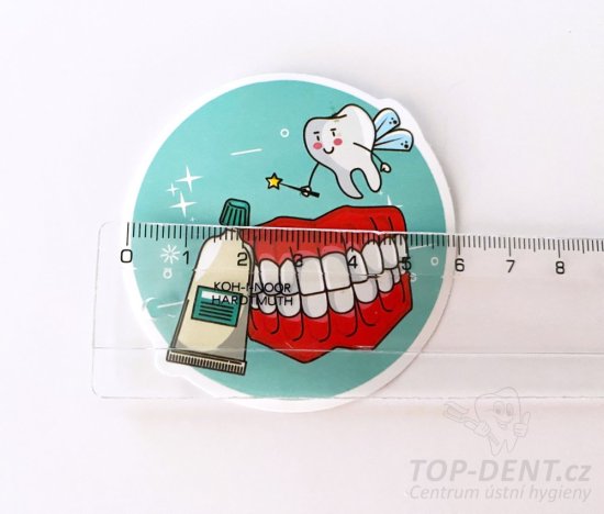 Sada samolepek s dentální tématikou, 50 ks