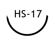 Sterilné chirurgické ihly HS-17, 48 ks — nehrdzavejúca oceľ 300