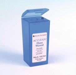 HS Acclean zubní nit voskovaná (modrá), 182m