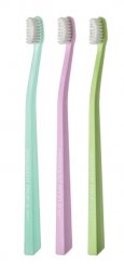 Swissdent Whitening zubní kartáčky VERBIER 3v1 Soft (tyrkysová, růžová, zelená), 3ks