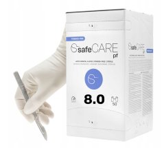 Zarys safeCARE operačné sterilné rukavice latexové veľ. 8 (bez púdru), 50ks