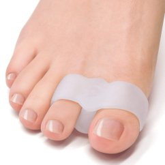 Gelový korektor s dvojitým kroužkem na palec (hallux), 2 ks