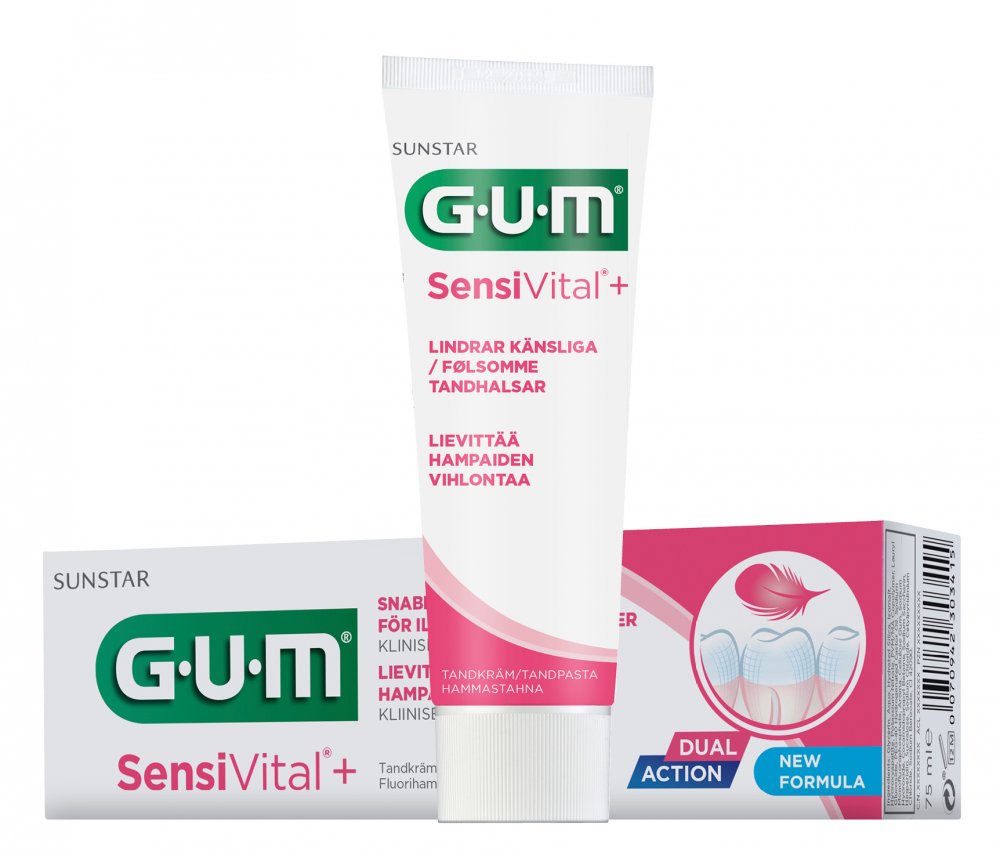 GUM SensiVital+ zubní gel pro citlivé zuby, 75 ml