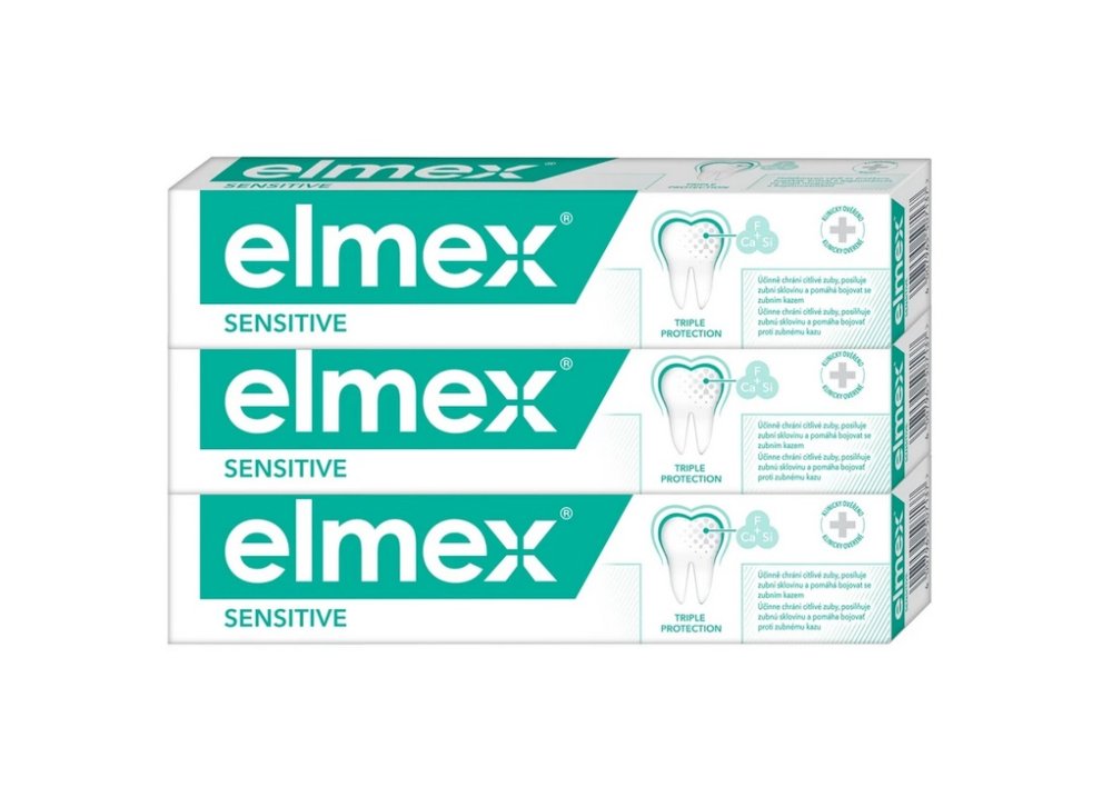 Elmex Sensitive zubní pasta 3x75ml