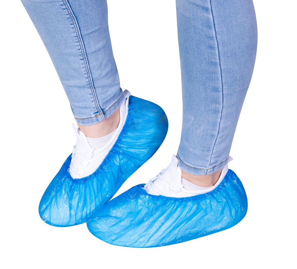 Zarys návleky na obuv jednorázové z polyetylenu (modré), 100ks