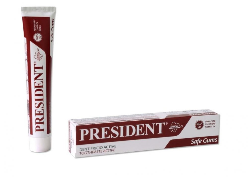 PresiDENT Safe Gums Active zubní pasta, 75ml