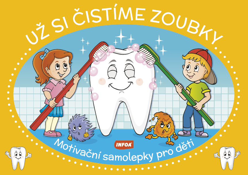 Levně Motivační kalendář se samolepkami - Už si čistíme zoubky