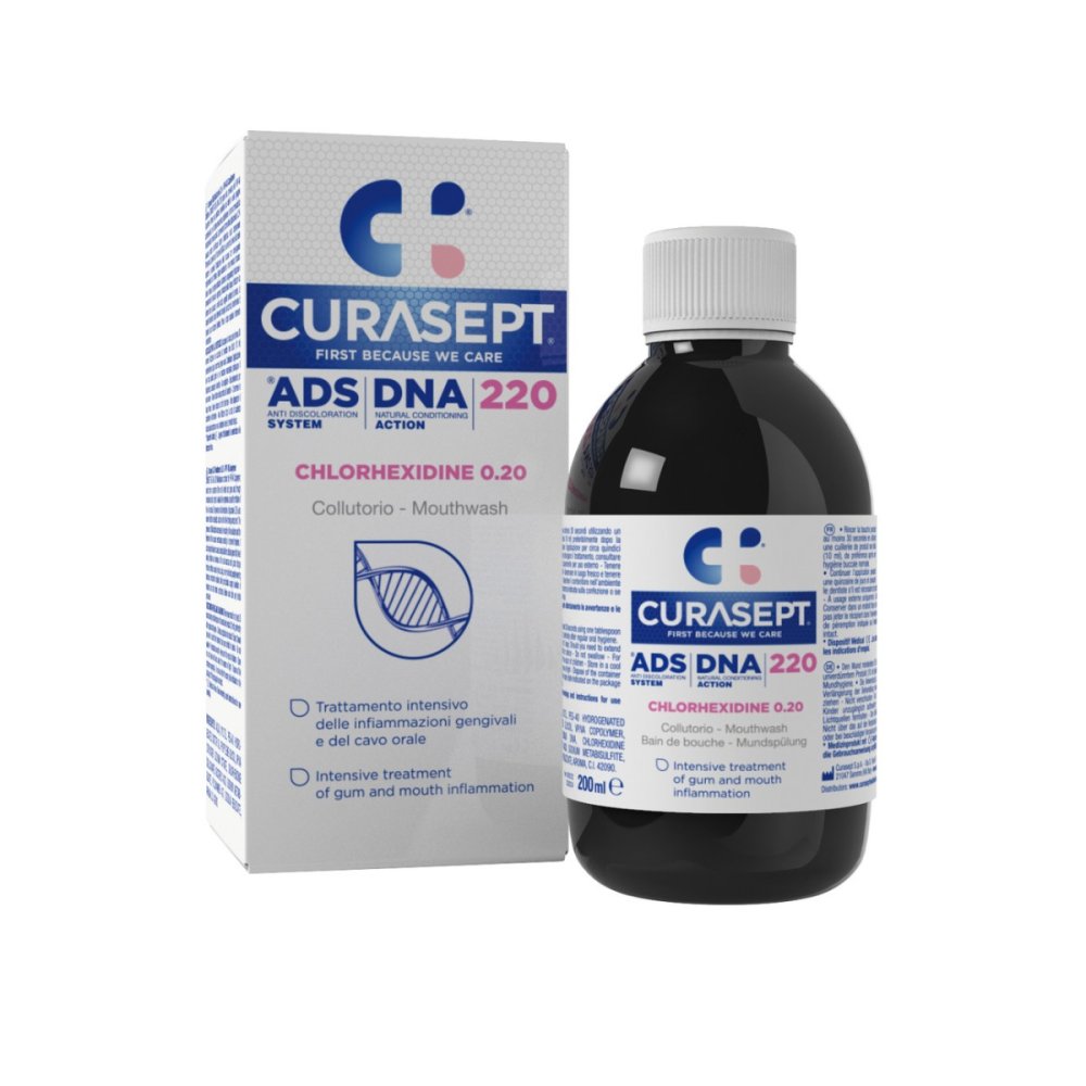 Curasept ADS DNA 220 ústní voda (0,20% CHX), 200ml